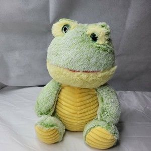 Best Made Toys FROG Green Plush Stuffed Animal Soft Toy Green and Yellow 11"